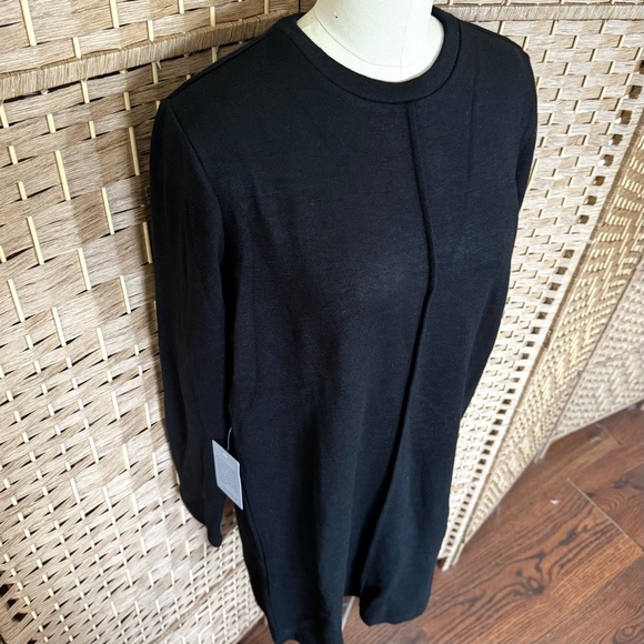 NWT Area Stars Barr black stretch knit mini dress L - Picture 4 of 14